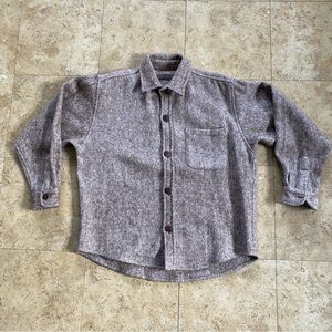 Men's Beige Wool Shirt